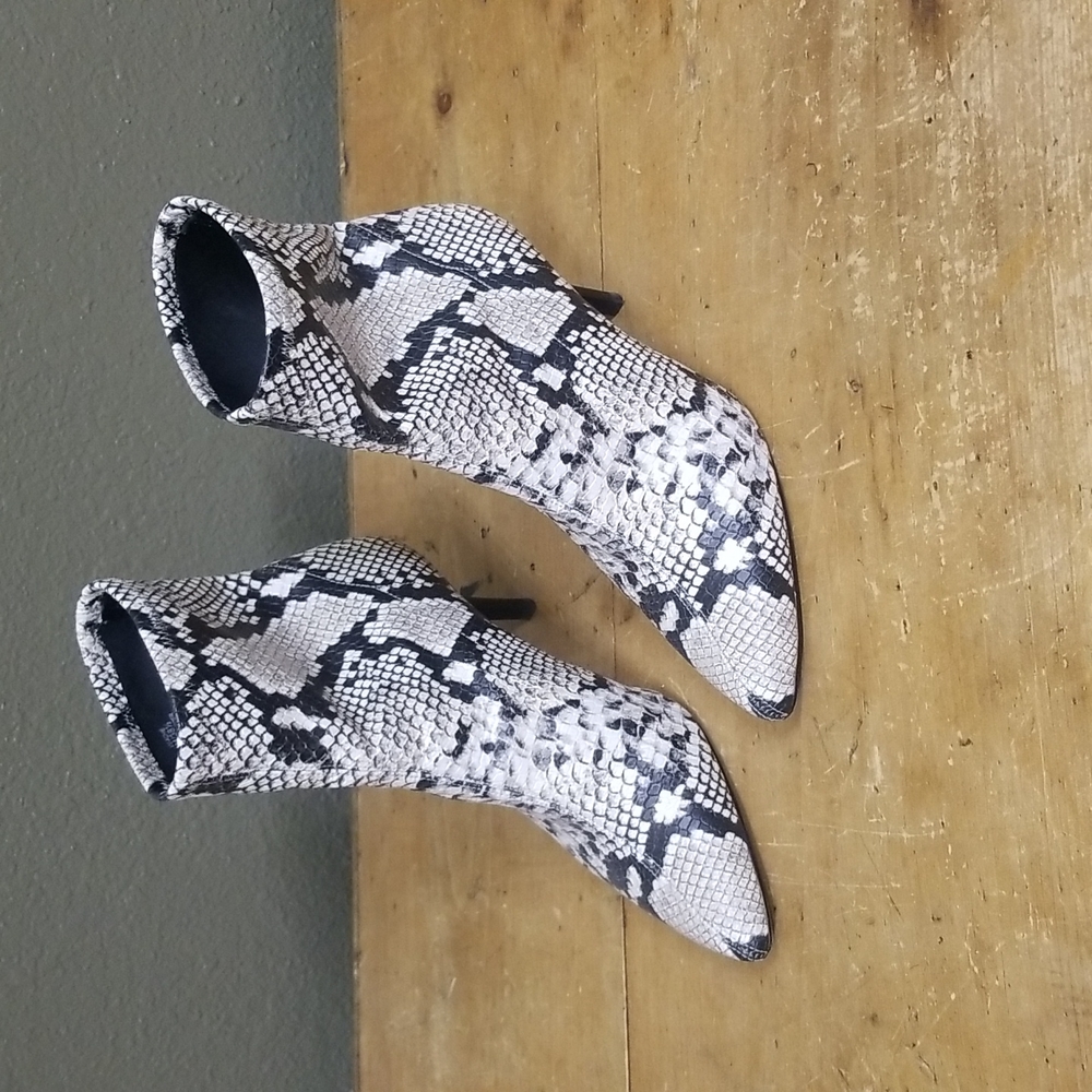 Vince Camuto Snakeskin Booties
